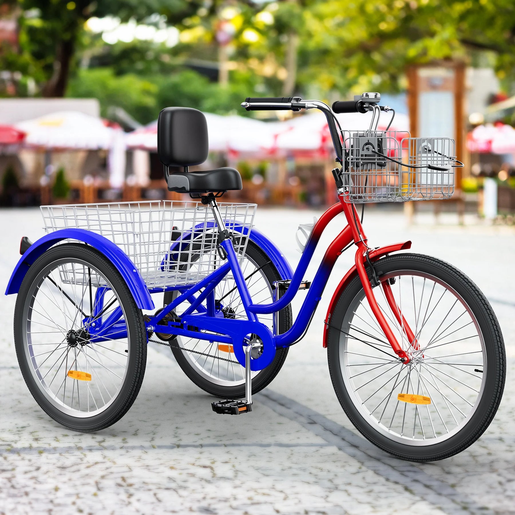 Dextrus 24 in 3 - Wheel Bike, Single Speed Adult Trike, Low Step - Through Cruiser with Front & Rear - Product image 21