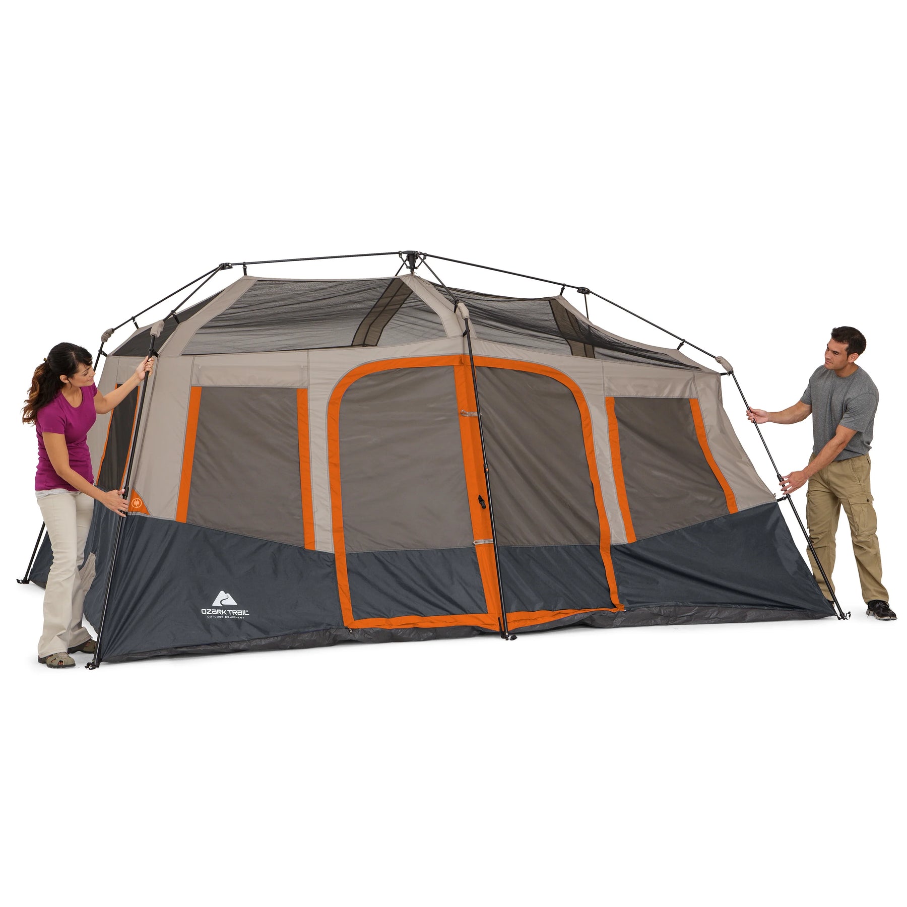 Ozark Trail 10 - Person Instant Cabin Tent - 2 - Room Family Camping Tent with Rainfly - Product image 12
