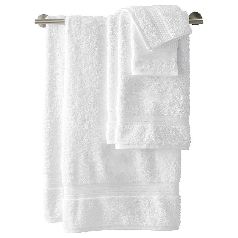 Lands' End Premium Supima Cotton 6-Piece Bath Towel Set - White - Product image 1