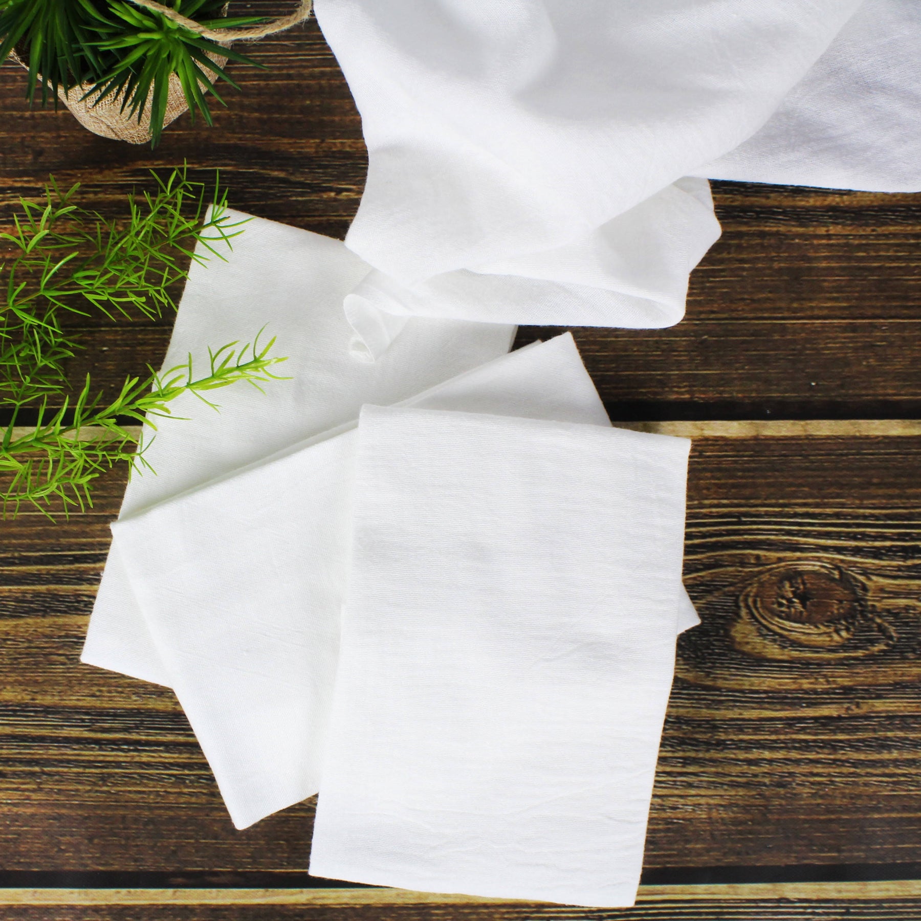 Mainstays White Flour Sack Kitchen Towel Set - 10 ct - Product image 1