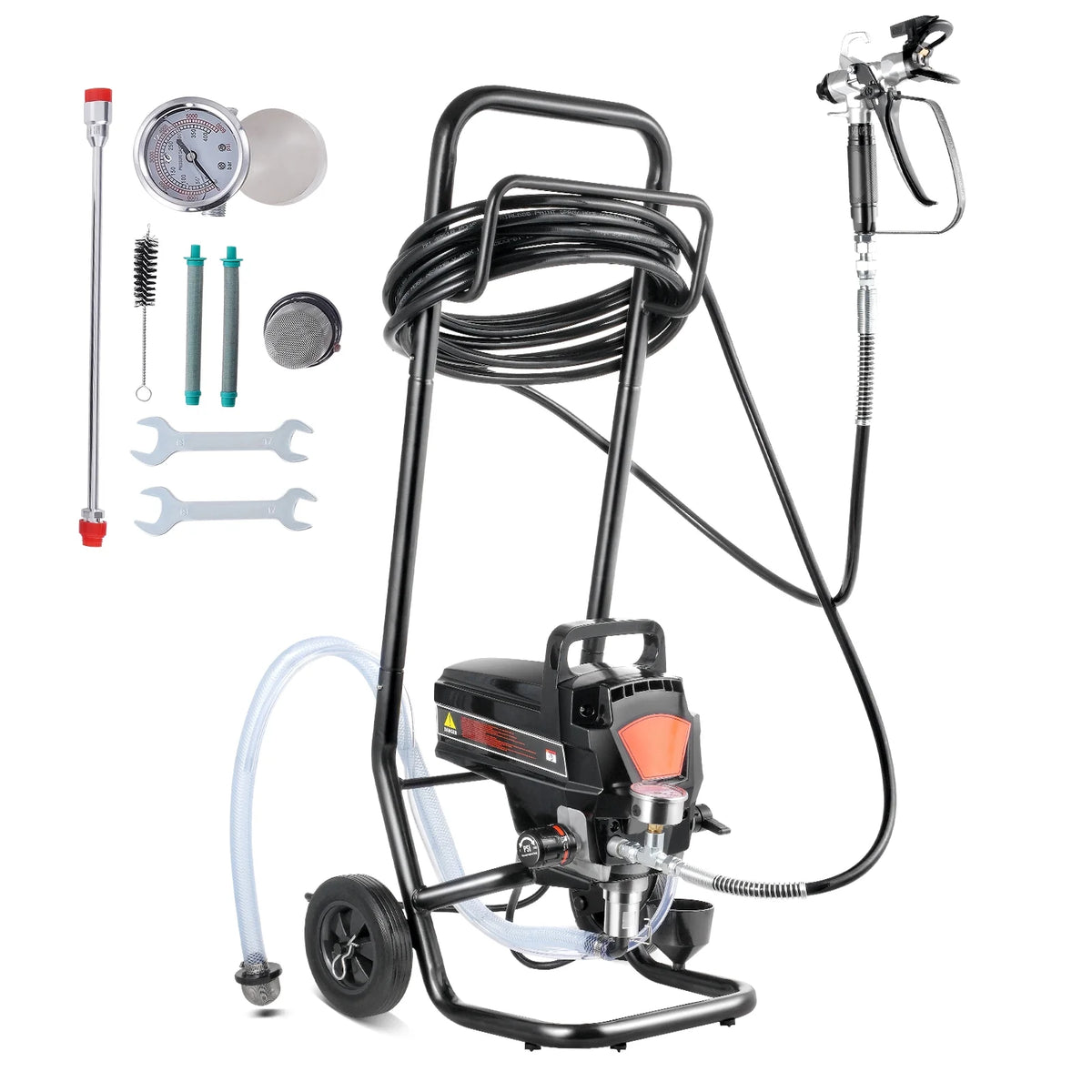 KFFKFF Stand Airless Paint Sprayer 950W 3000PSI Electric Paint Sprayer with Cart - Product image 4