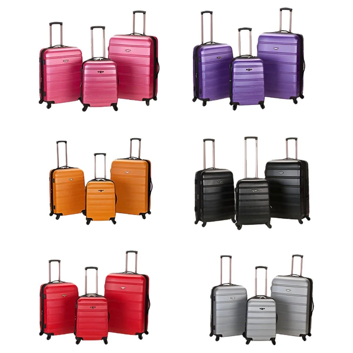 Rockland Luggage Melbourne 3 Piece Hardside Luggage Set, F160 - Product image 47