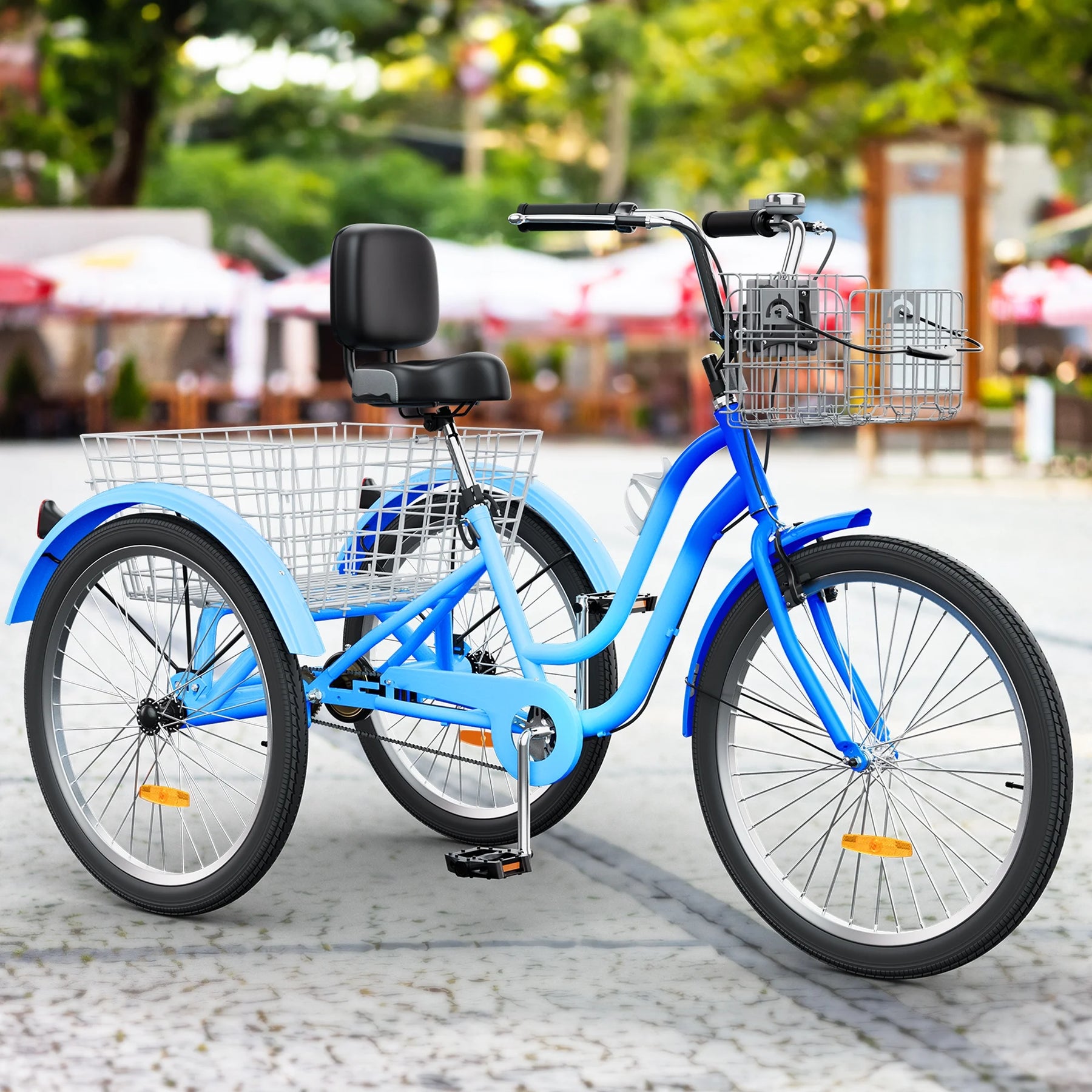 Dextrus 24 in 3 - Wheel Bike, Single Speed Adult Trike, Low Step - Through Cruiser with Front & Rear - Product image 26