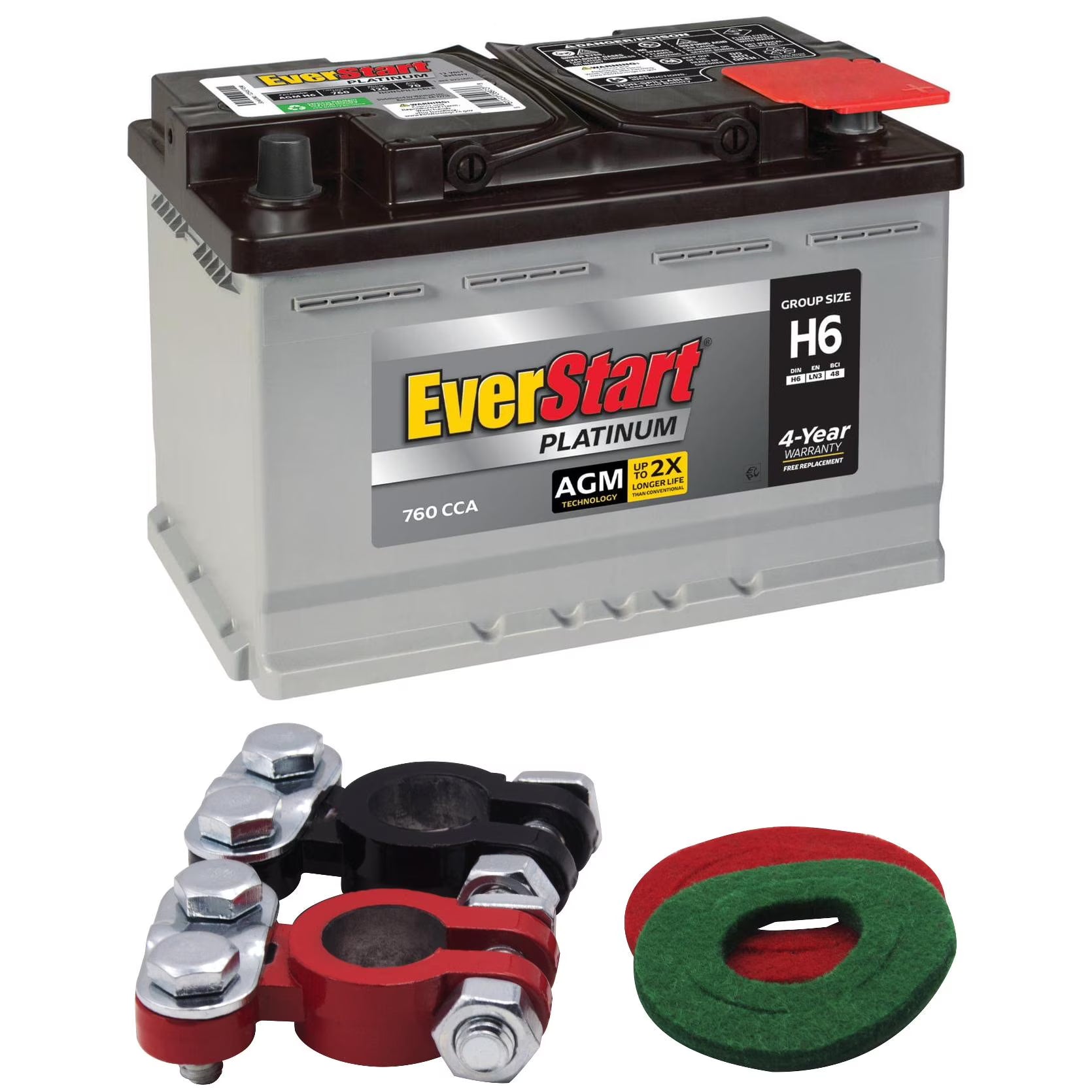 Everstart Platinum AGM Automotive Battery, Group H6 / LN3 / 48 12 Volt - Product image 1