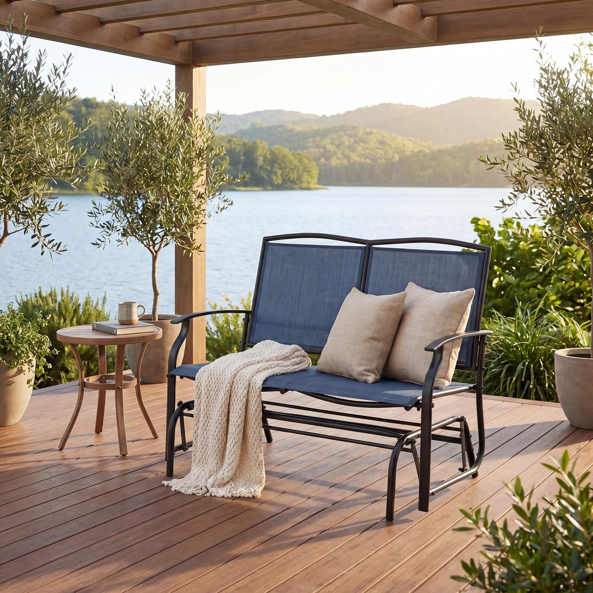 Tangkula 2-Person Patio Swing Glider Bench - Product image 4