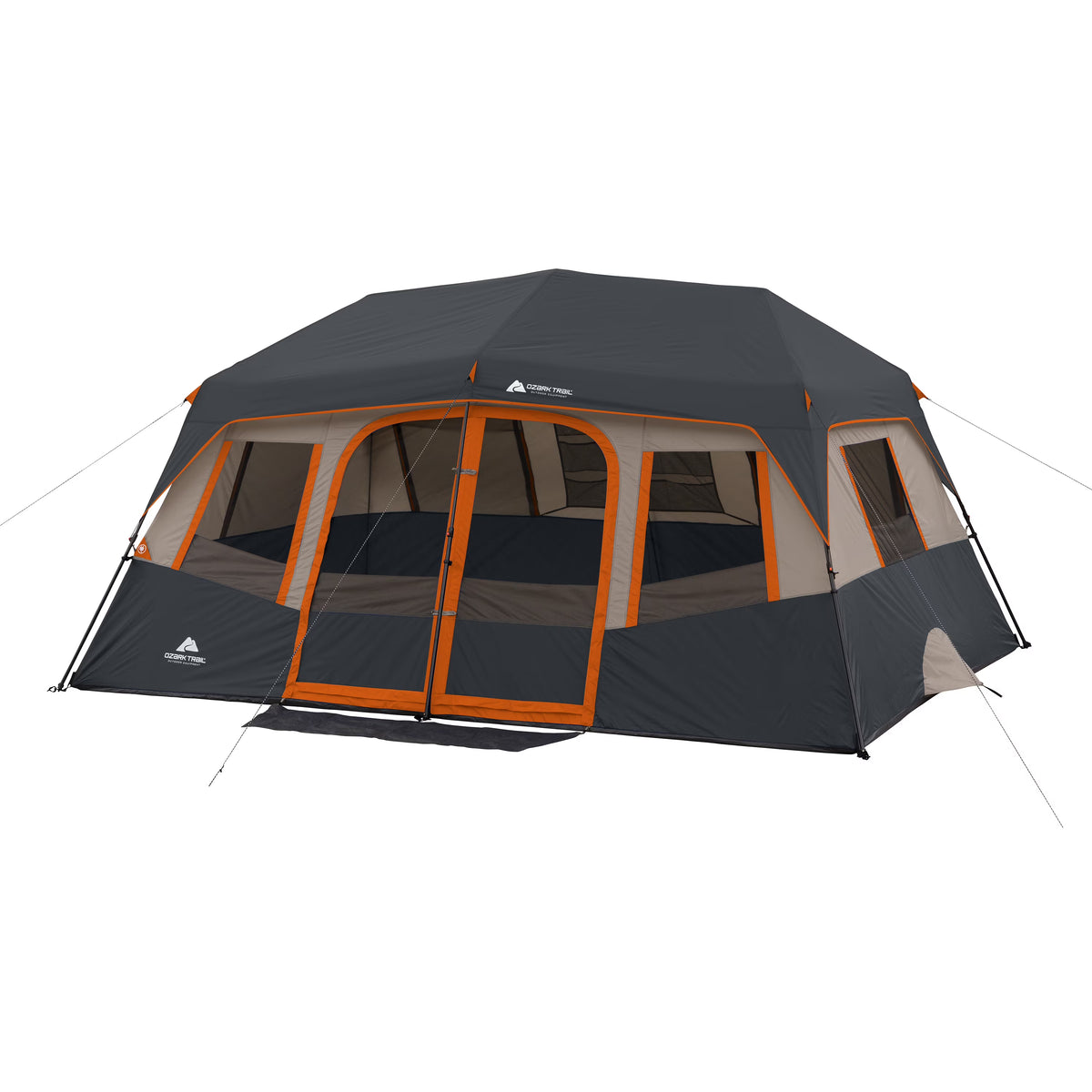 Ozark Trail 10 - Person Instant Cabin Tent - 2 - Room Family Camping Tent with Rainfly - Product image 1