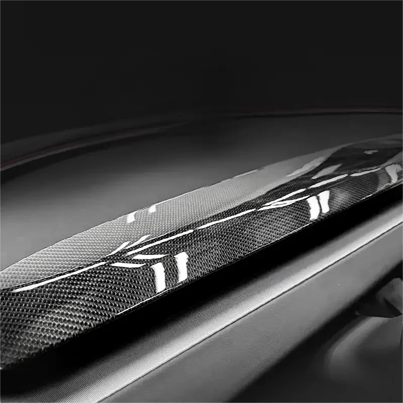 Real Dry Carbon Fiber Dash Cover Overlay for Model 3 Highalnd & New Model Y